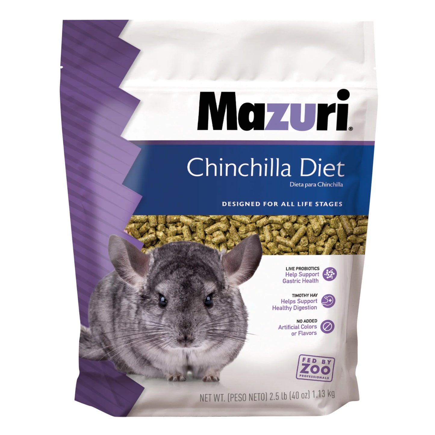 ALIMENTO MAZURI PARA CHINCHILLA 1.3Kg
